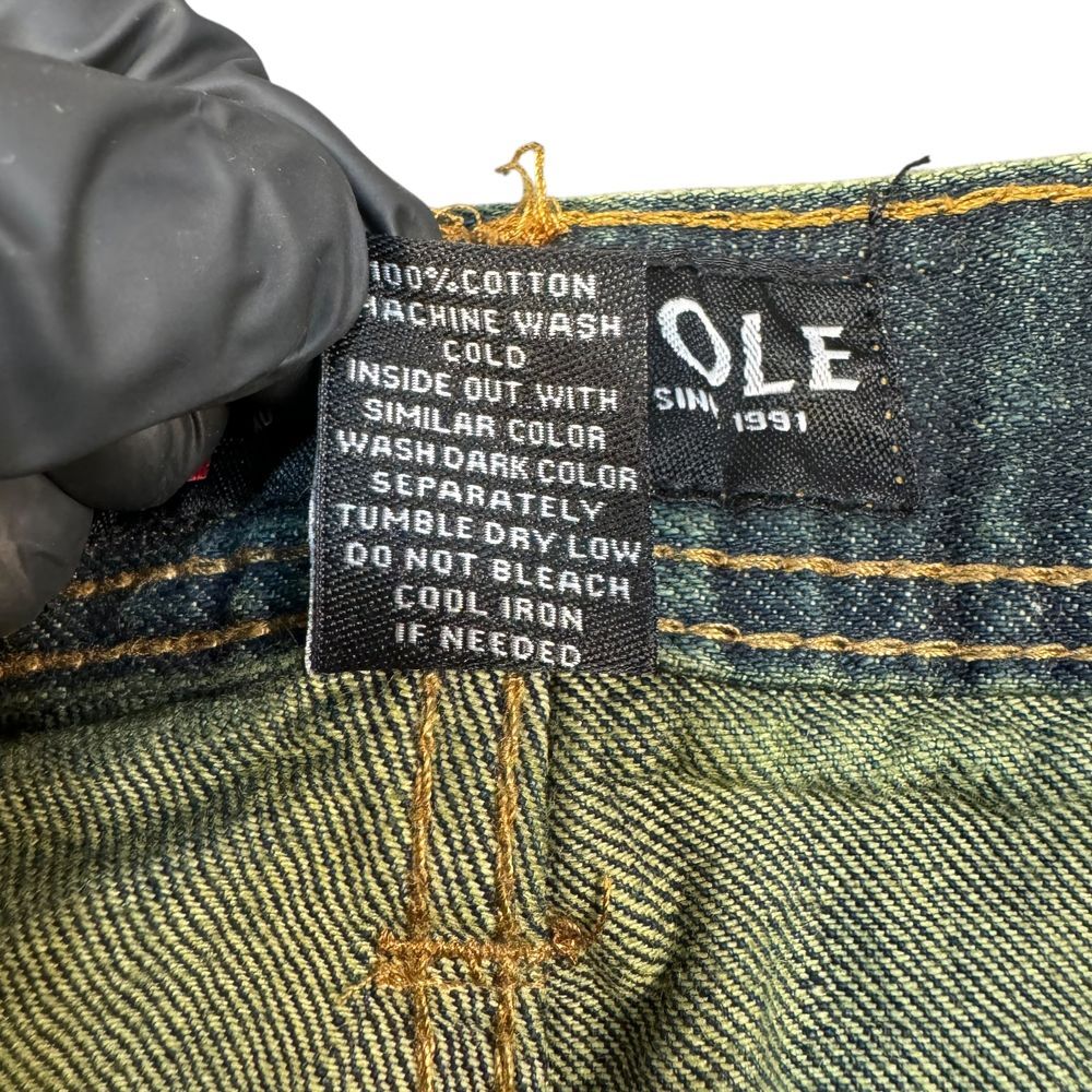 Vintage Southpole‎ Jeans Mens 40x32 Y2K Distressed Acid Vintage Skater Baggy - Picture 8 of 11